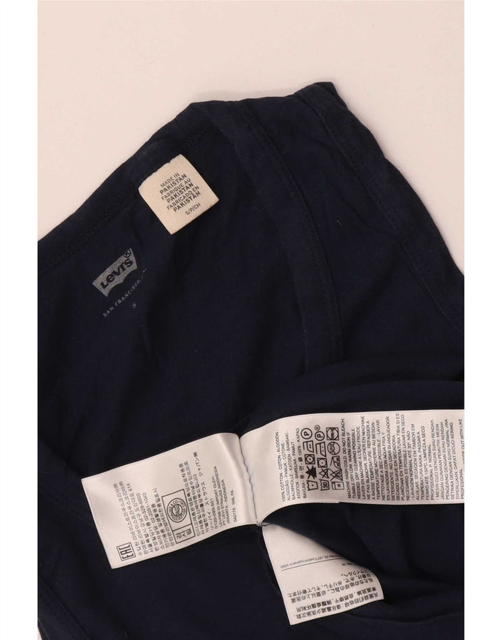 Женский жилет Levi's Top UK 10, маленький, темно-синий, хлопок