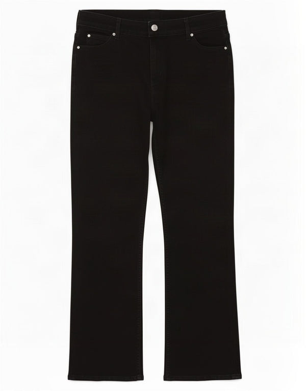 Женские джинсы Bootcut Marks & Spencer UK 18 XL W36 L30, черные, хлопковые