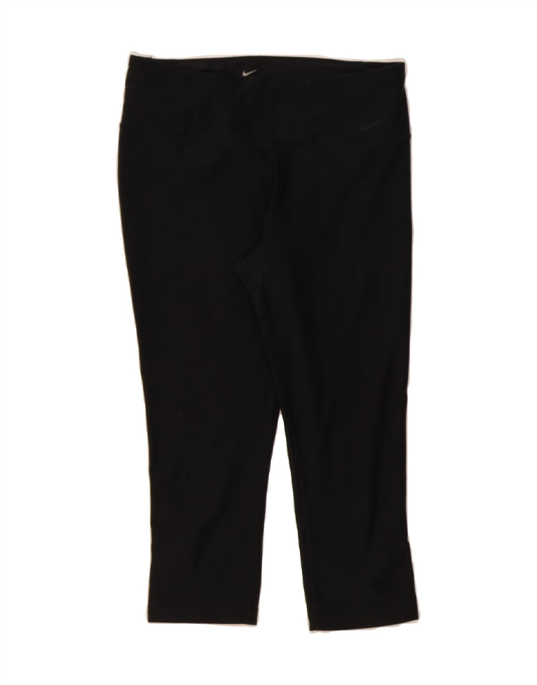 NIKE Womens Dri Fit Capri Leggings UK 12 Medium  Black Polyester Vintage Nike and Second-Hand Nike from Messina Hembry 