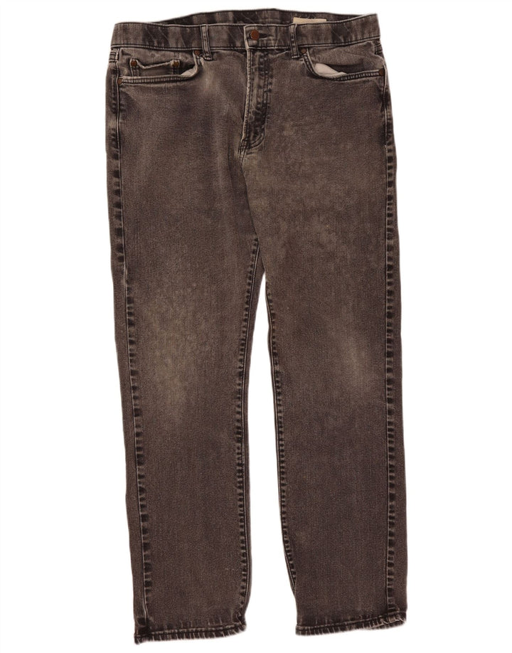 Мужские прямые джинсы Marks & Spencer W38 L31, черный хлопок