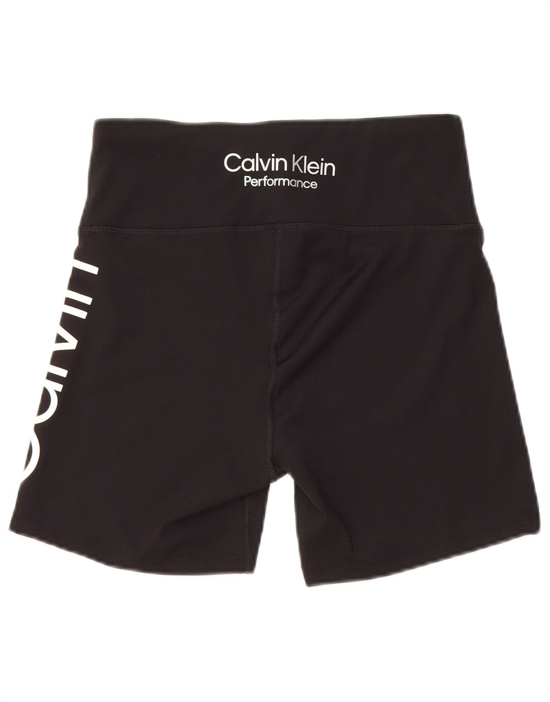 Женские спортивные шорты с графическим рисунком Calvin Klein UK 12, средний черный полиэстер