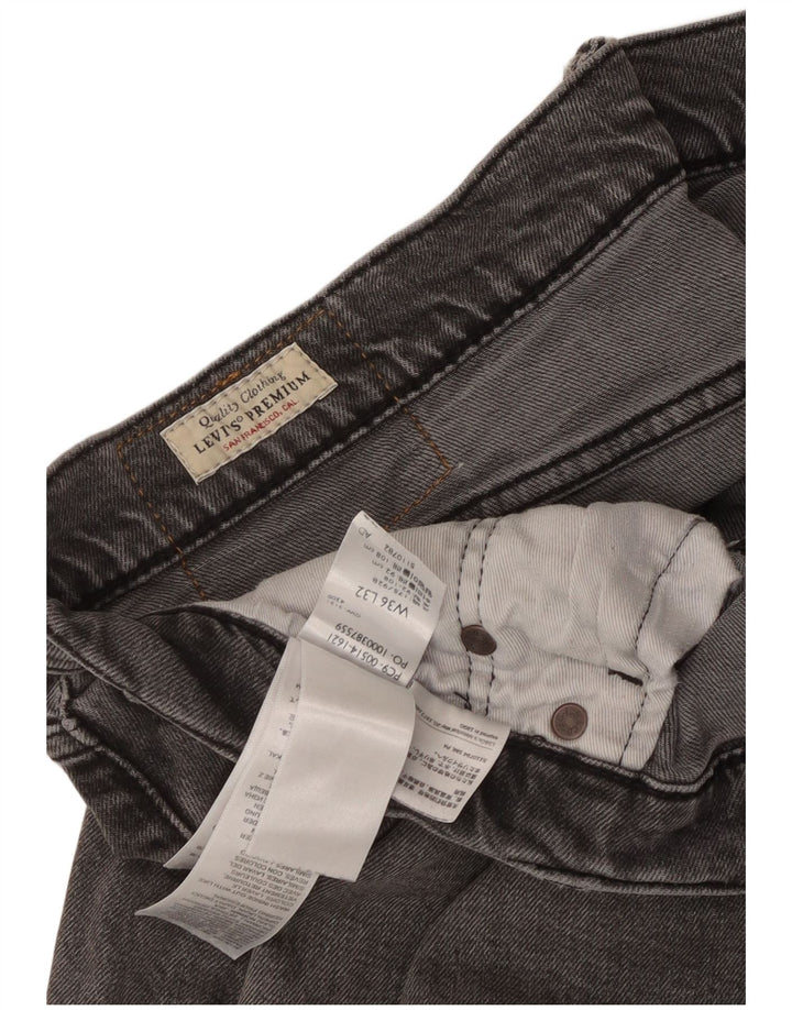 Мужские прямые джинсы Levi's 514 W36 L32 Серые хлопковые классические