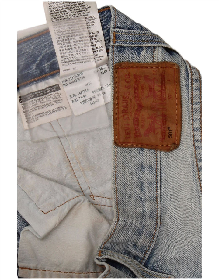 Женские джинсовые шорты Levi's 501 W29, средний синий, хлопок
