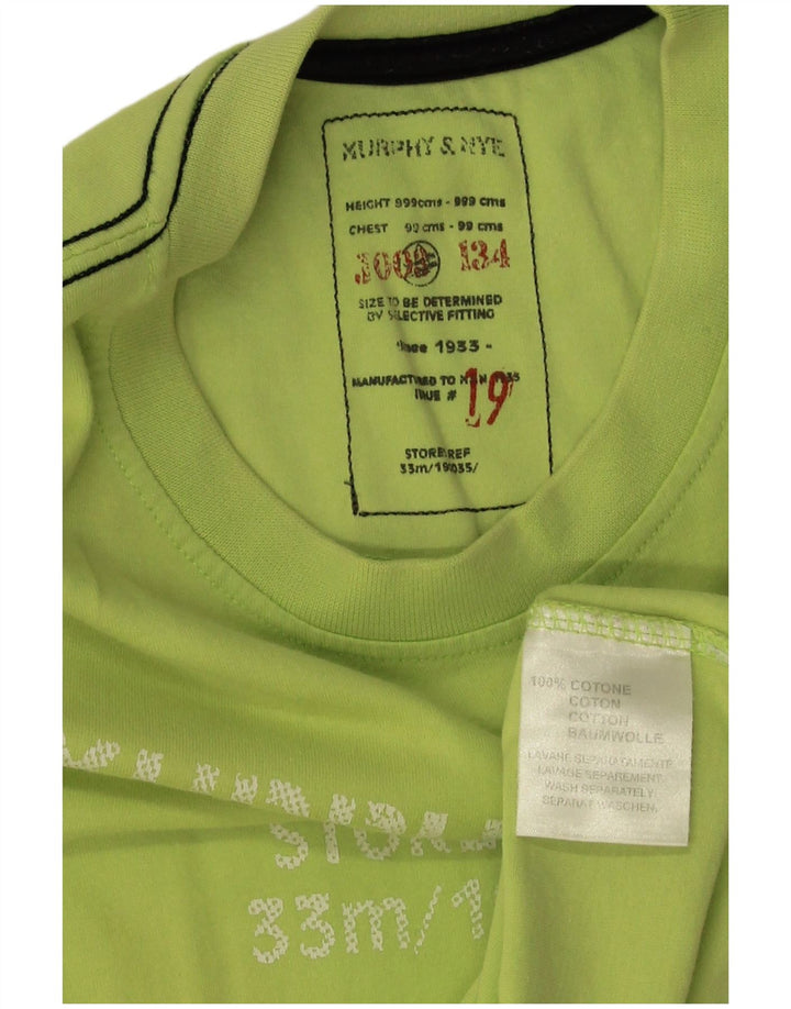 Мужская футболка с рисунком Murphy & Nye, большой зеленый хлопок