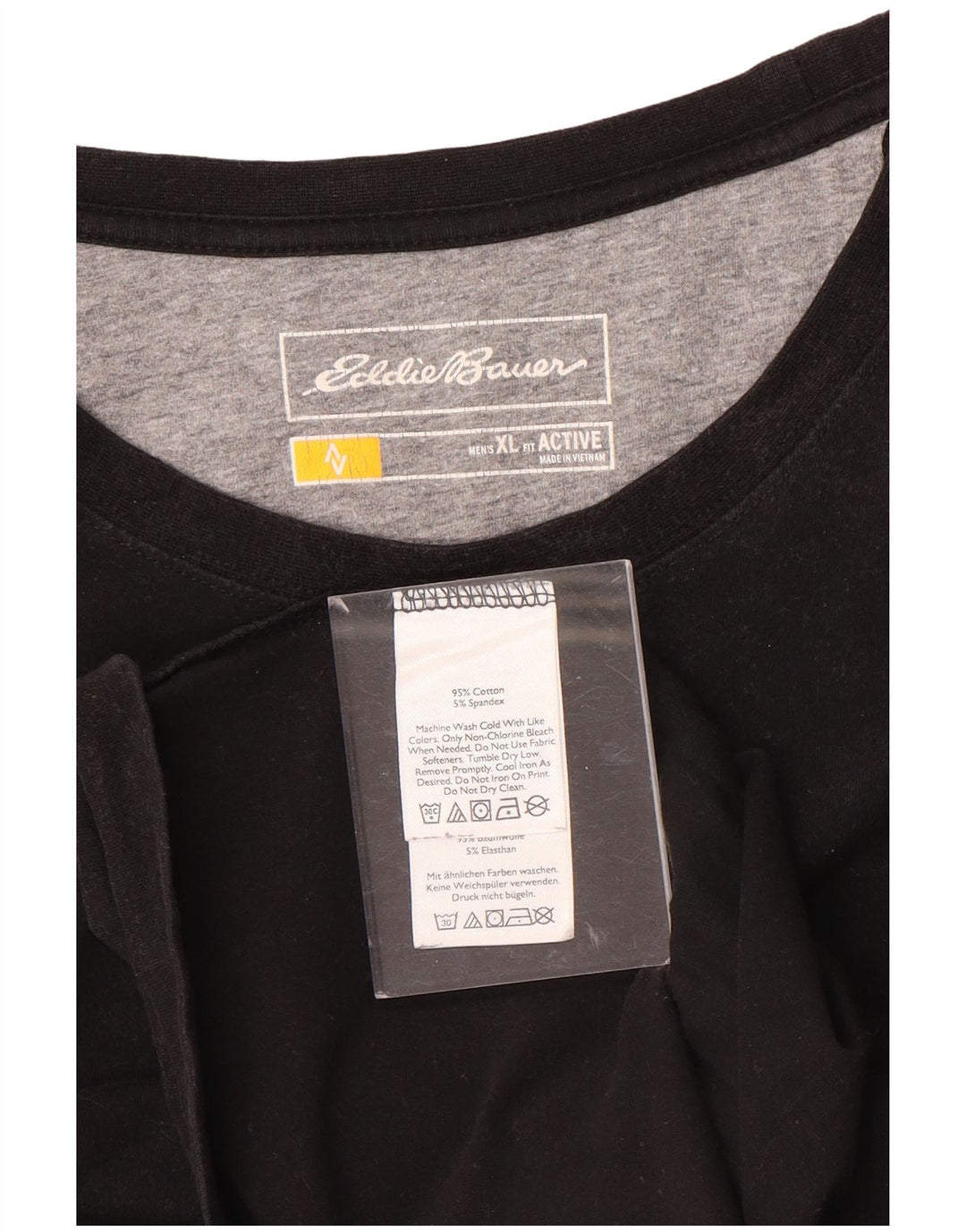 Мужская футболка Eddie Bauer Active Top XL, черный хлопок