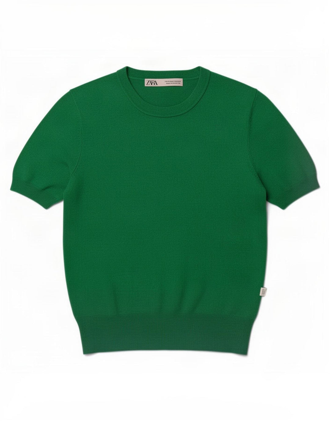 Женская блузка Zara Top UK 12, средний зеленый цвет