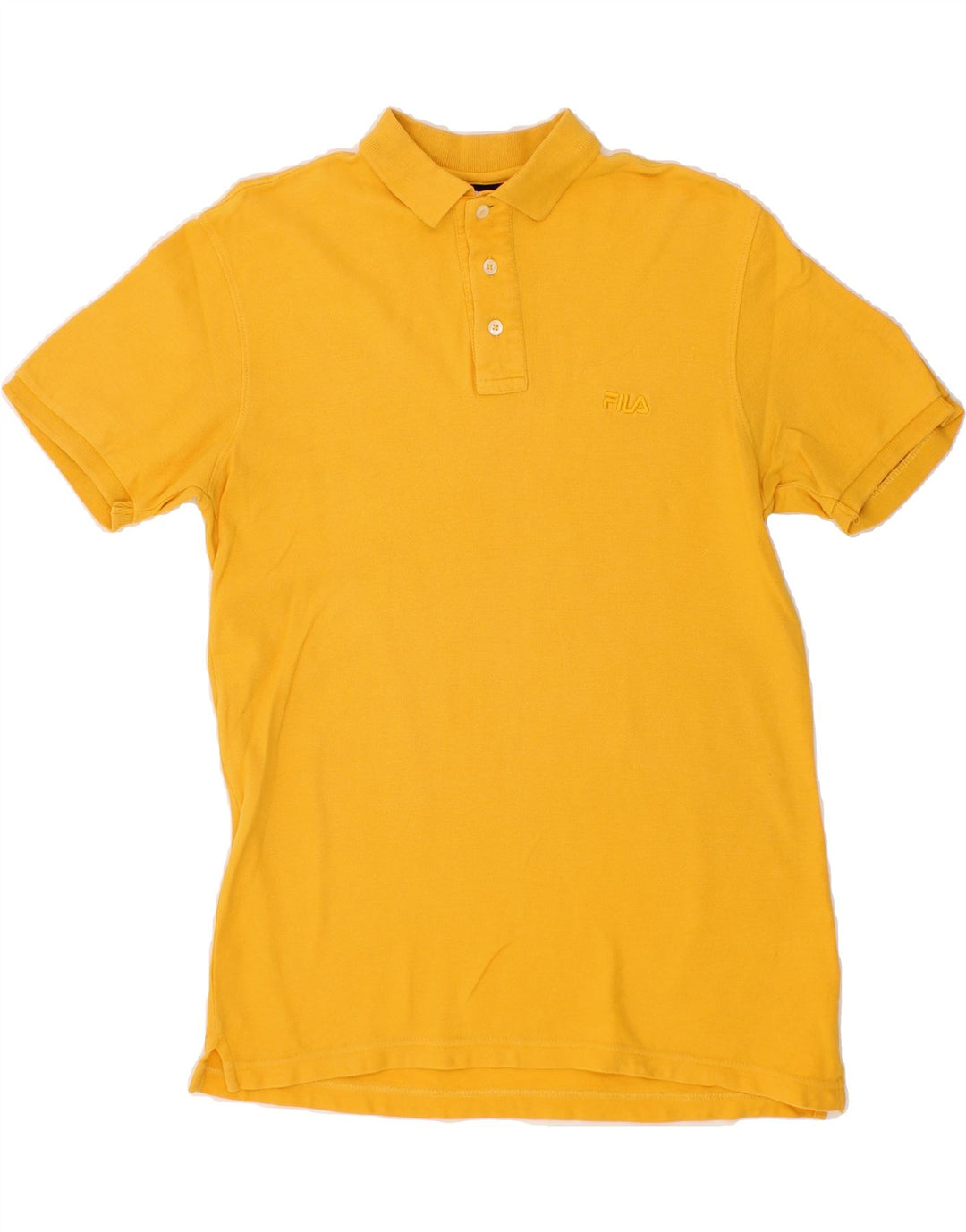 FILA Mens Polo Shirt Small Yellow Cotton Vintage Fila and Second-Hand Fila from Messina Hembry 