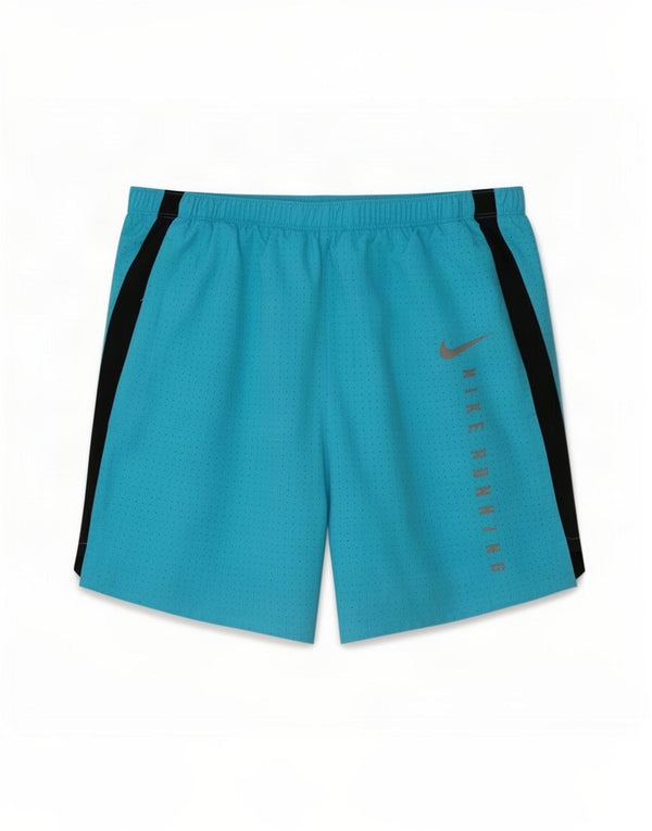 Женские спортивные шорты Nike Dri Fit с графическим рисунком, Великобритания, 8, маленькие синие, с цветными блоками