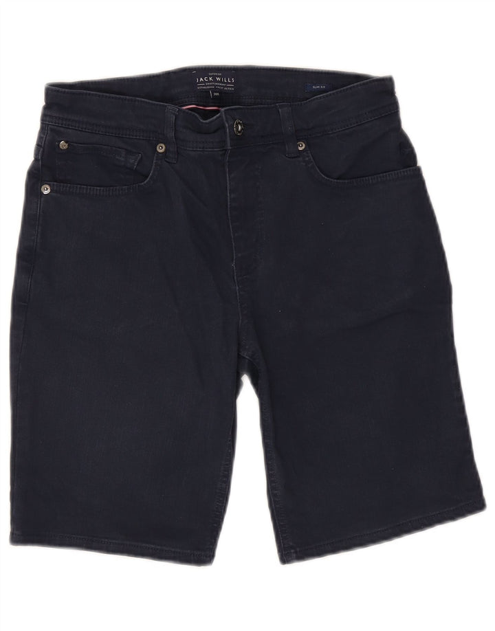 Женские джинсовые шорты узкого кроя Jack Wills W30, средние, темно-синие, хлопок