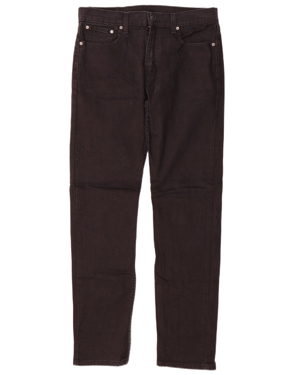 Мужские зауженные джинсы Levi's 502 W33 L34, черный хлопок