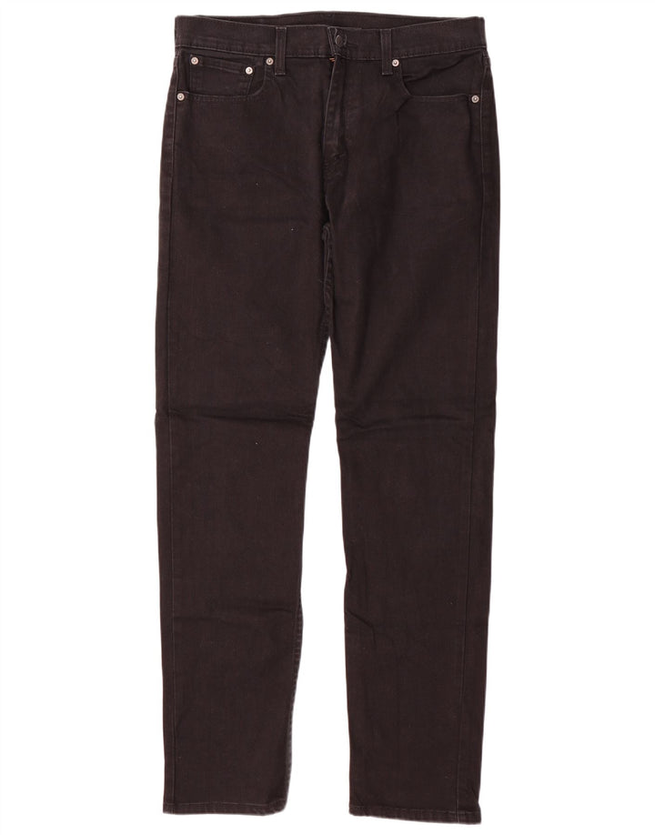Мужские зауженные джинсы Levi's 502 W33 L34, черный хлопок