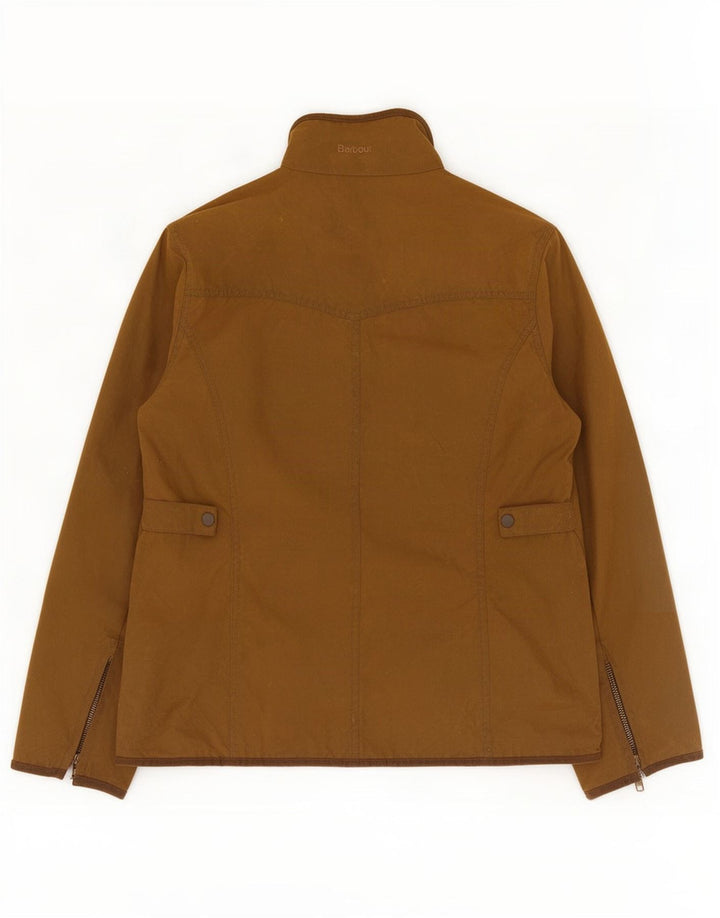 Женская куртка Barbour из вощеного хлопка UK 14, большая коричневая