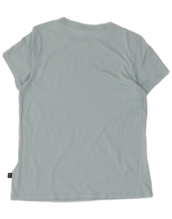 Женская футболка с рисунком Puma Top UK 12, средний синий хлопок