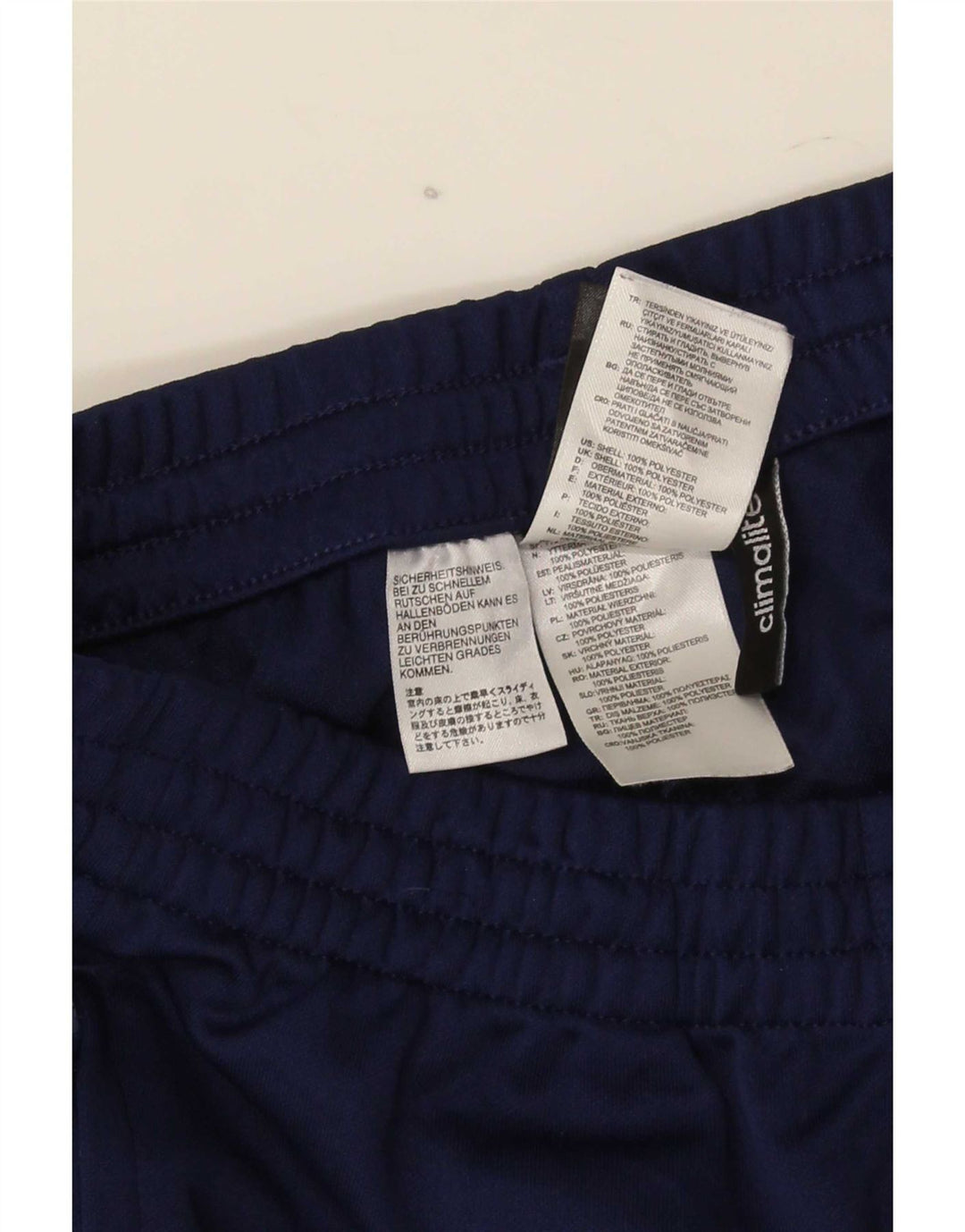 Мужские спортивные брюки Adidas Climalite, маленькие темно-синие, полиэстер