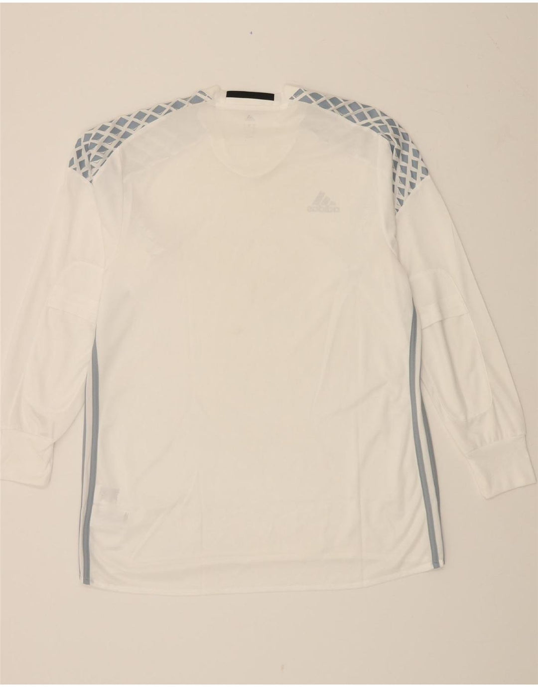 ADIDAS Мужской топ Adizero с рисунком с длинным рукавом XL, белый полиэстер