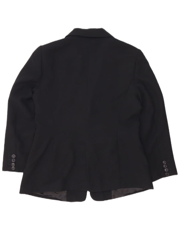 Женский пиджак Zara на 2 пуговицах EU 44 XL, черный полиэстер