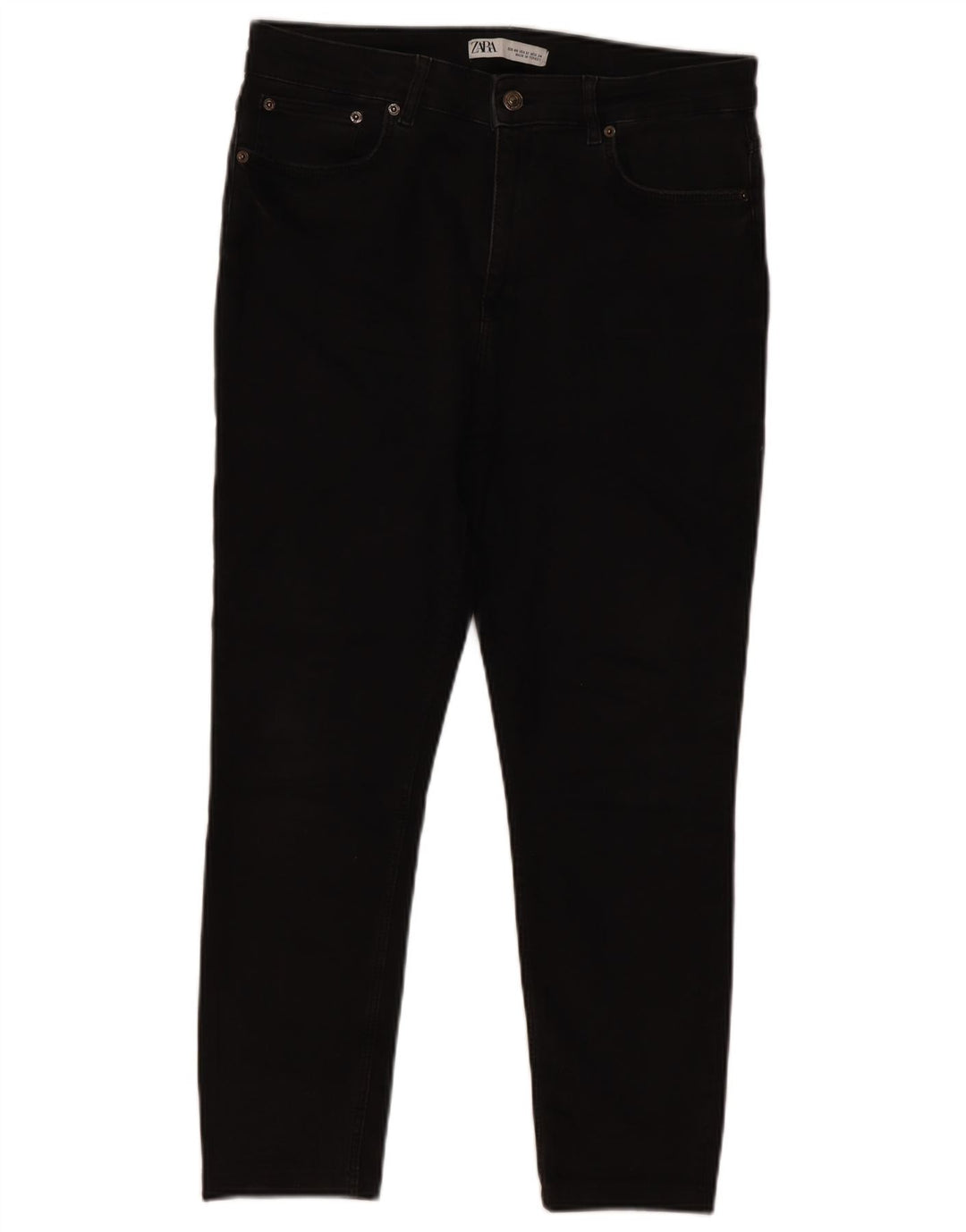 Женские узкие джинсы Zara EU 44 XL W34 L24 черные