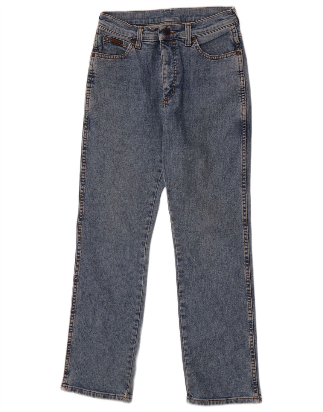 Женские прямые джинсы Wrangler США 10, средние W28 L28, синие, хлопок