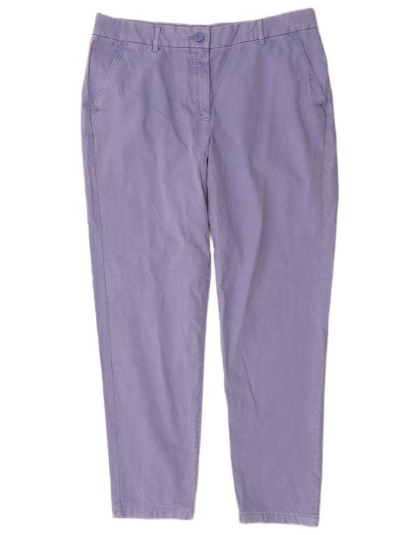 Женские узкие брюки-чиносы Marks & Spencer UK 14, большие W34 L29, синие, хлопок