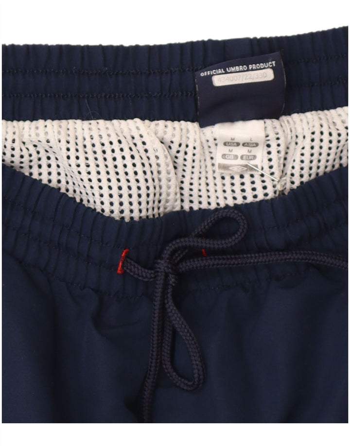 Umbro Мужские спортивные шорты с графикой среднего размера, темно-синие, полиэстер
