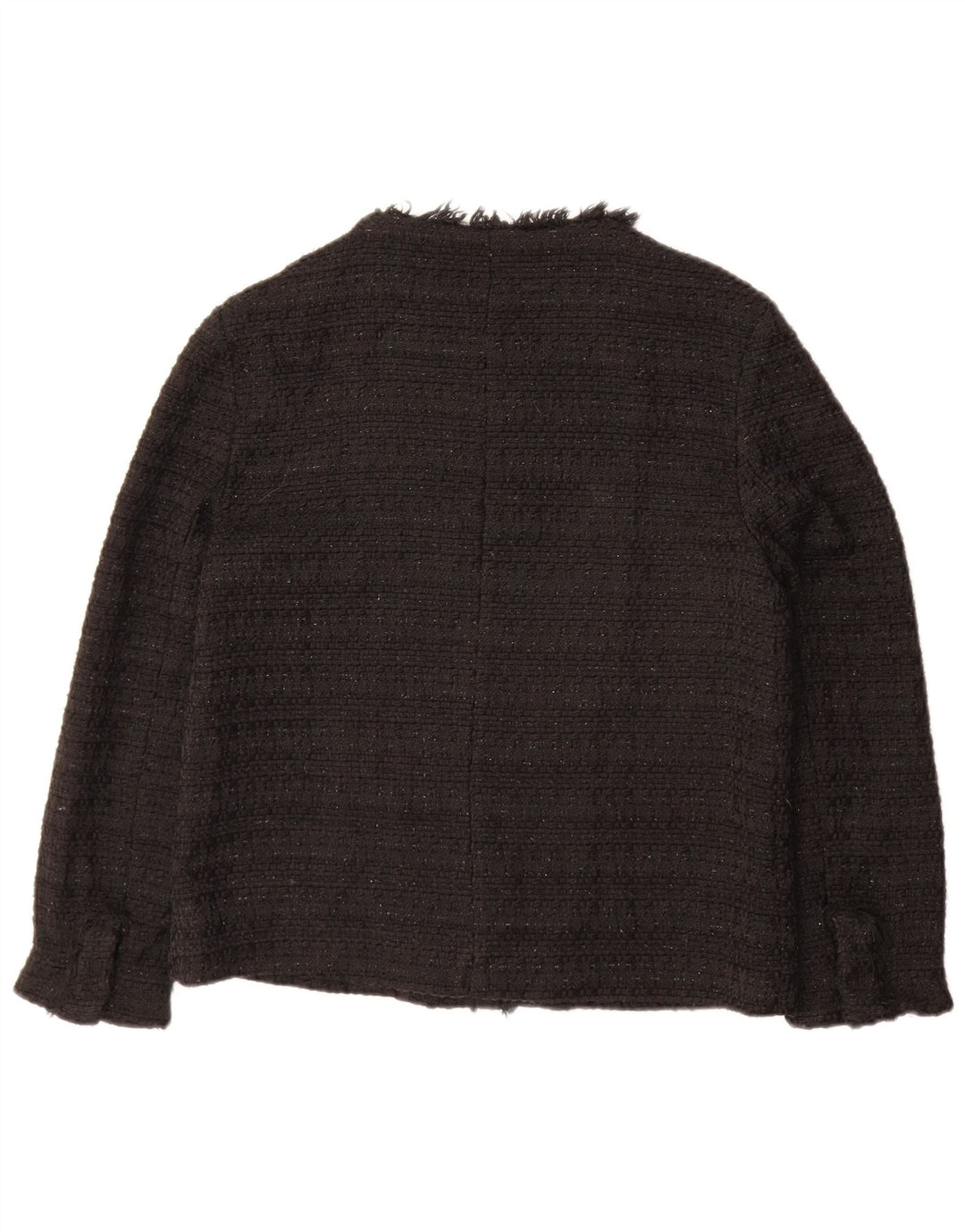 Женский пиджак ZARA UK 12, средний черный