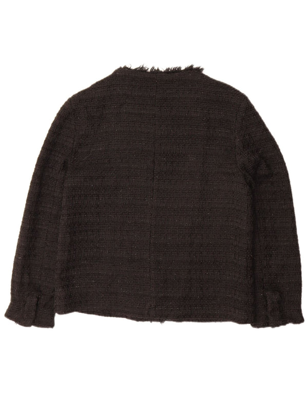 Женский пиджак ZARA UK 12, средний черный