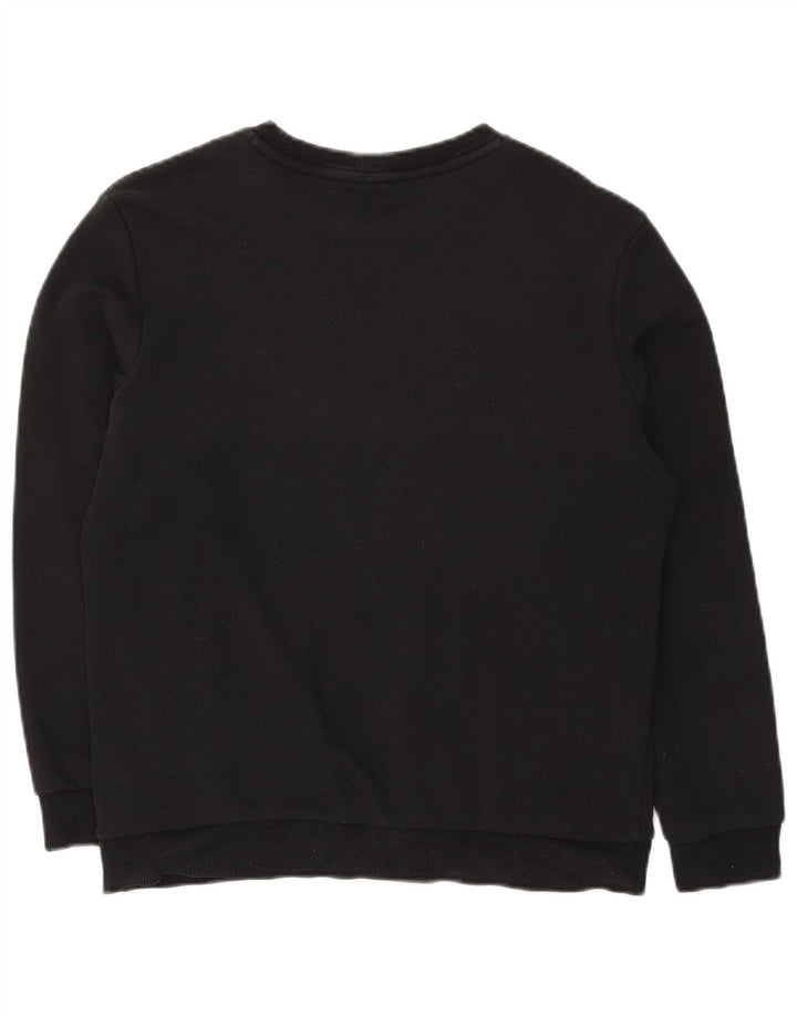 PUMA Girls Graphic Sweatshirt Jumper 13-14 Years Black