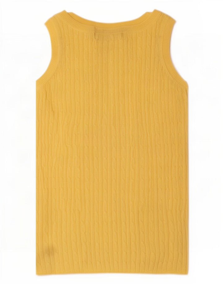 Женский жилет Zara UK 12, средний желтый