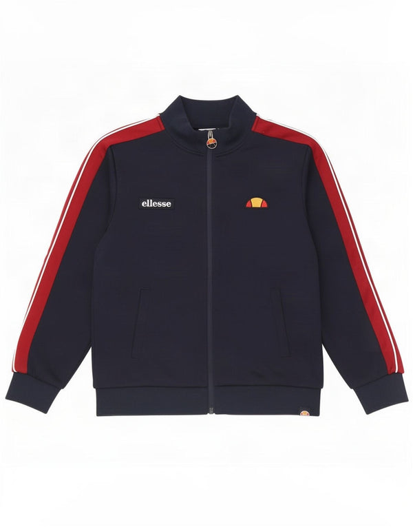 Спортивный костюм Ellesse для мальчиков, верхняя куртка 9–10 лет, темно-синий с цветными блоками