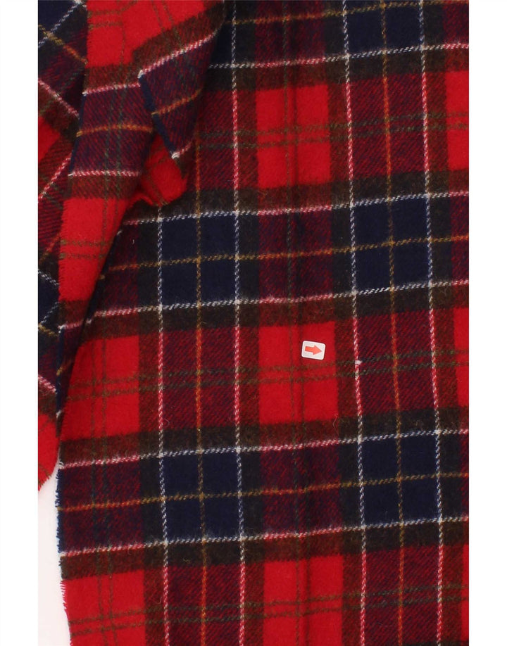 Мужской прямоугольный шарф Barbour, один размер, красный, классический, в клетку