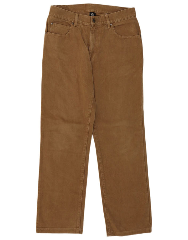 MARINA YACHTING Мужские прямые повседневные брюки W33 L30 Коричневые хлопковые