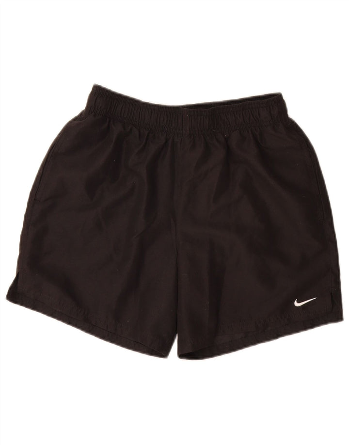 Женские спортивные шорты NIKE UK 10, маленькие черные из полиэстера