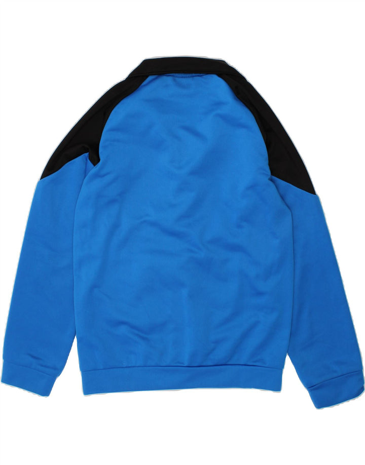 PUMA Boys Graphic Tracksuit Top Jacket 7-8 Years Blue Colourblock Vintage Puma and Second-Hand Puma from Messina Hembry 