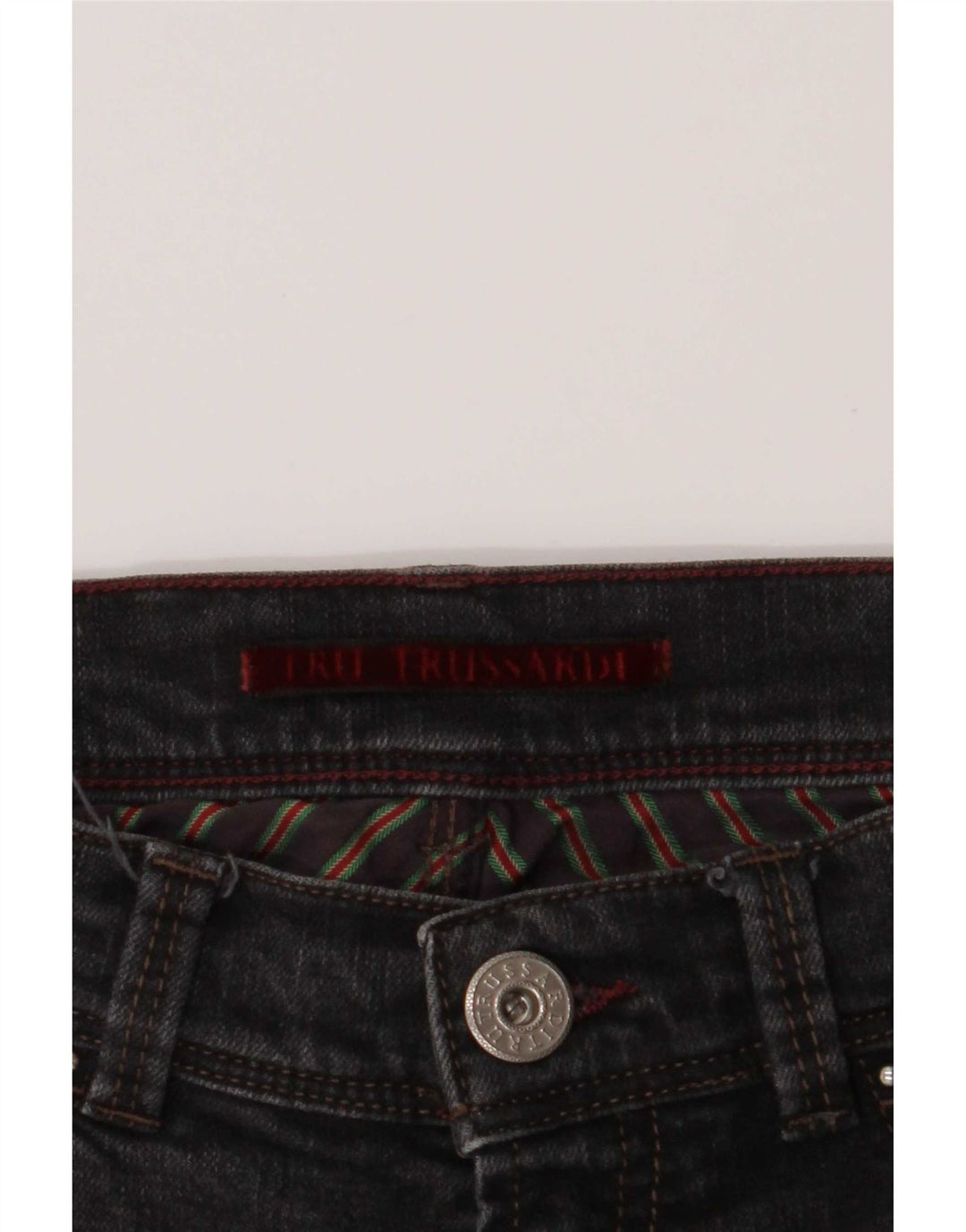 Мужские прямые джинсы Trussardi W29 L32 серые, хлопок