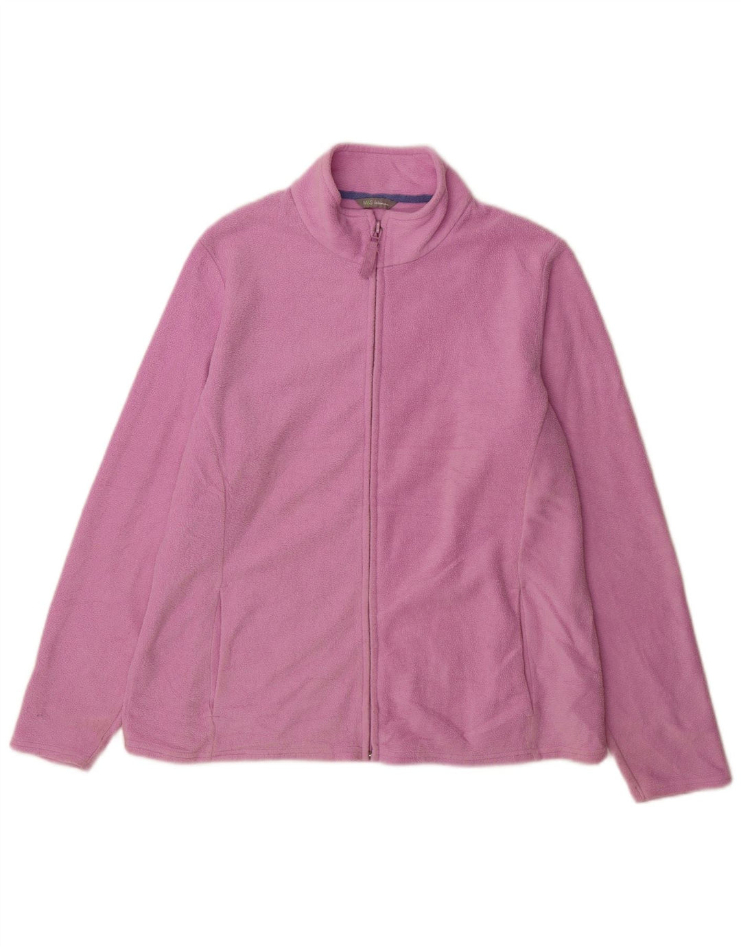 Женская флисовая куртка Marks & Spencer UK 20 2XL розовая из полиэстера