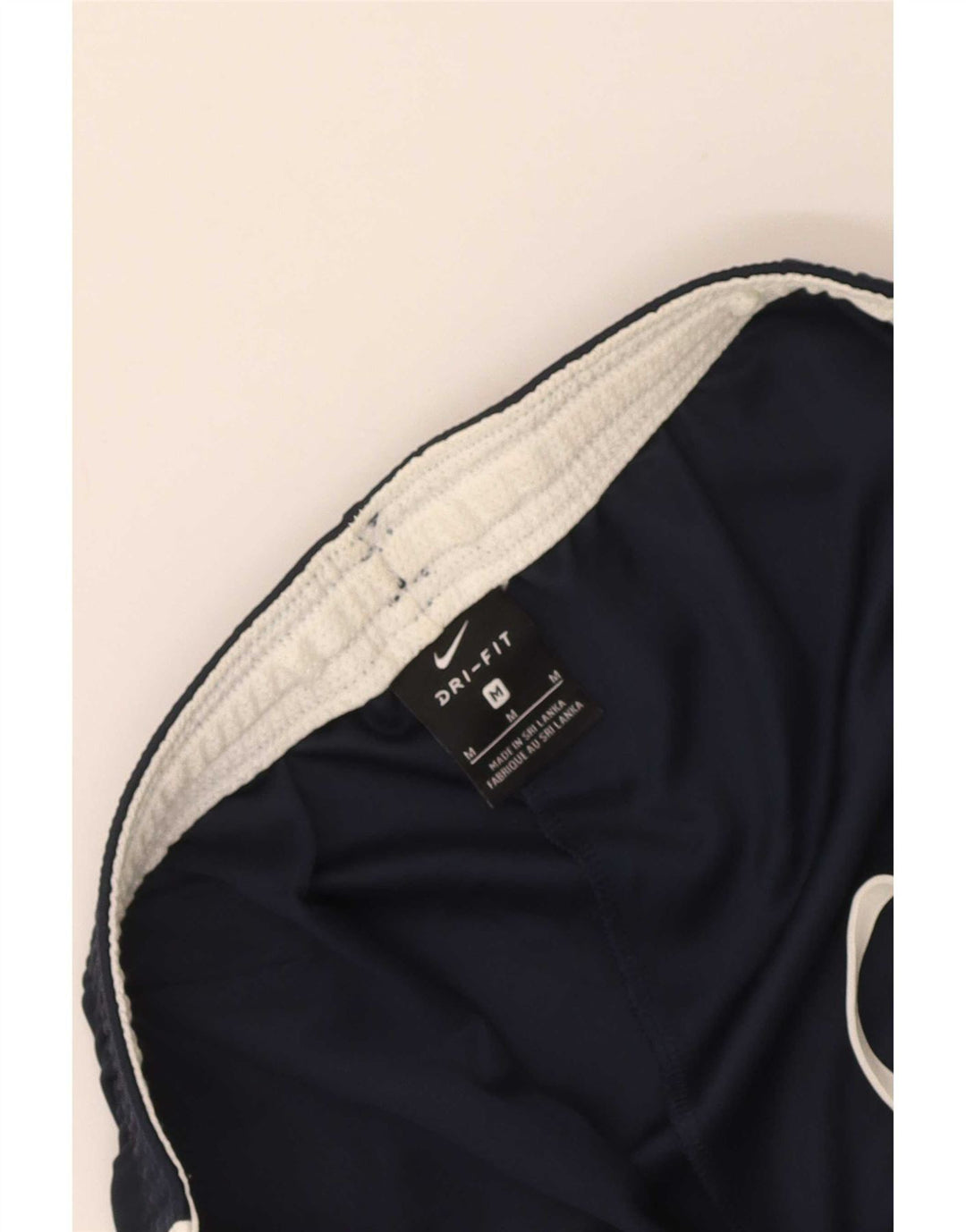 Мужские спортивные шорты Nike Dri Fit среднего размера, темно-синие, с цветными блоками