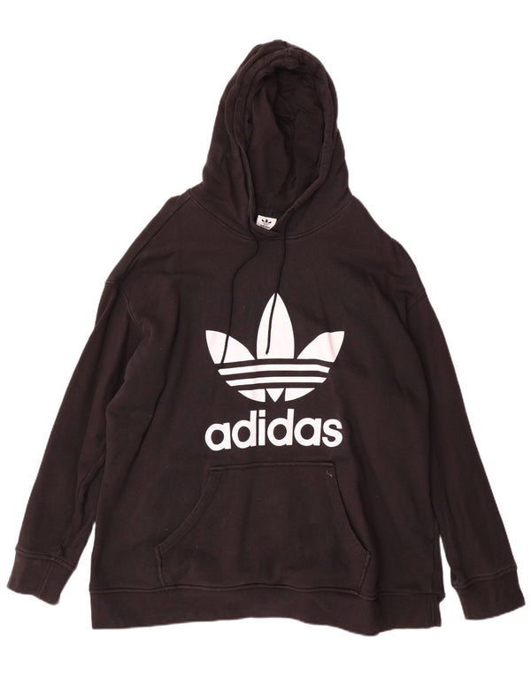 Мужской джемпер с капюшоном Adidas с рисунком 2XL, черный хлопок