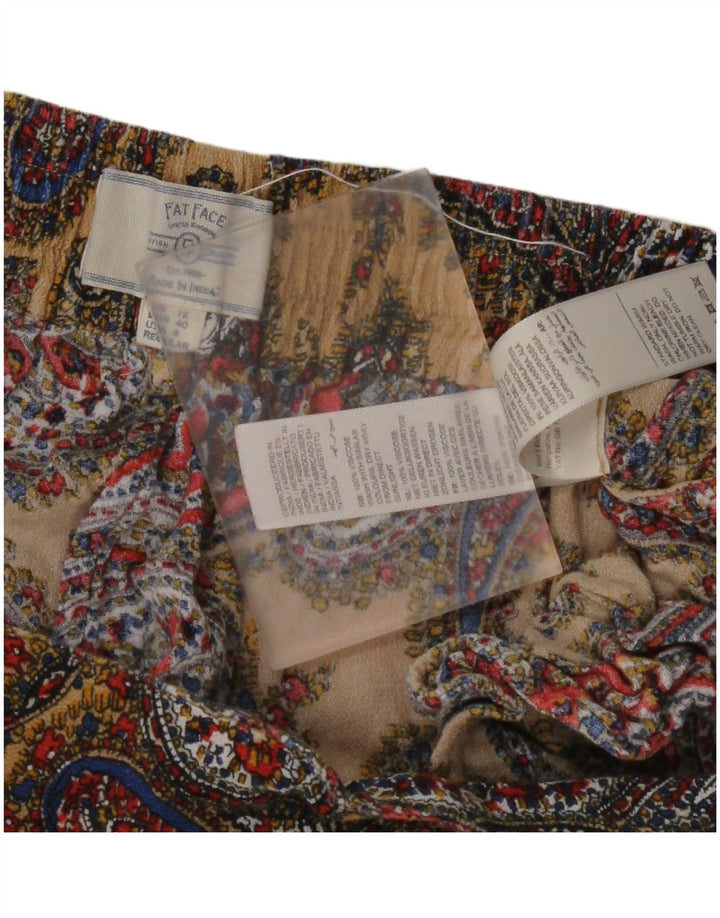 Женские брюки с высокой талией FAT FACE UK 12, средние W30 L27, разноцветные