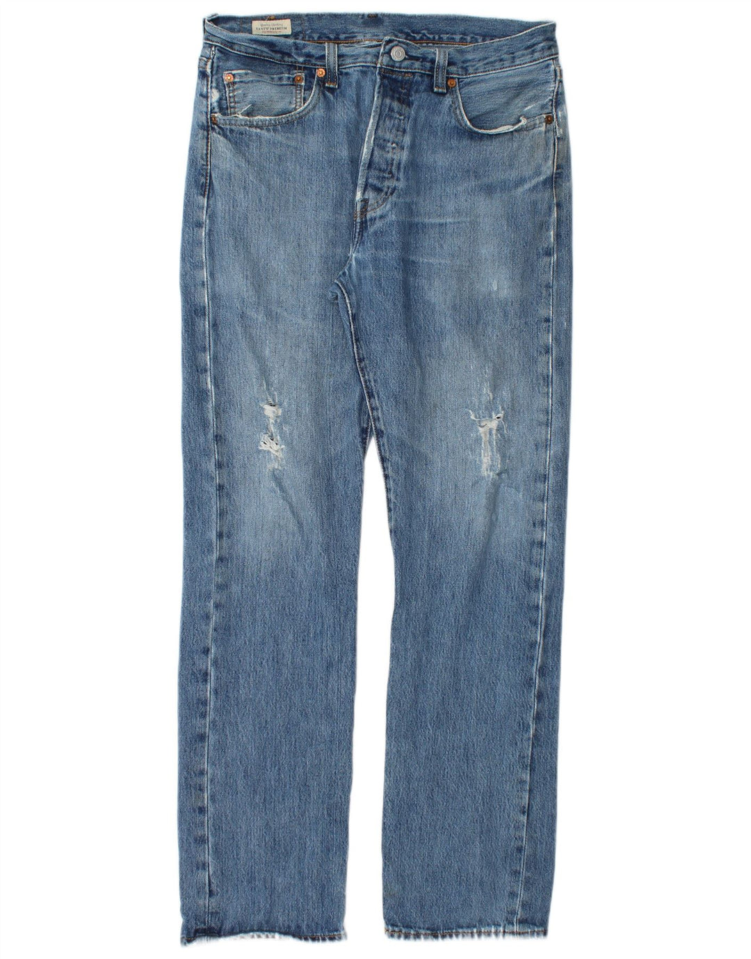 Мужские прямые джинсы Levi's 501 W32 L32 синие, хлопок