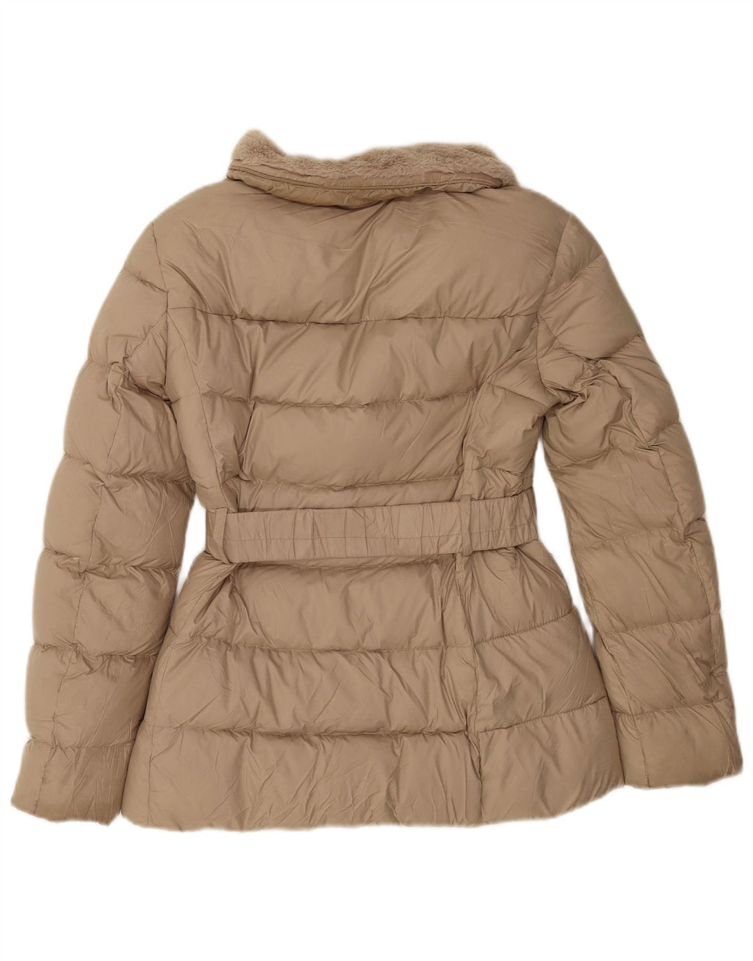 Женская стеганая куртка Zara UK 6 XS, бежевый полиэстер