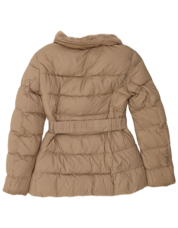 Женская стеганая куртка Zara UK 6 XS, бежевый полиэстер