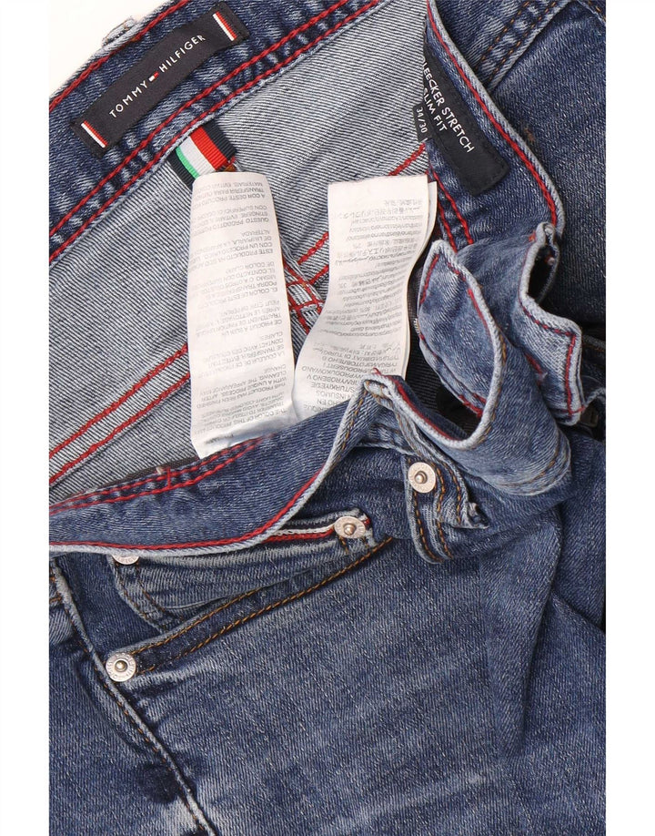 Мужские эластичные узкие джинсы Tommy Hilfiger Bleecker W34 L30, синий хлопок