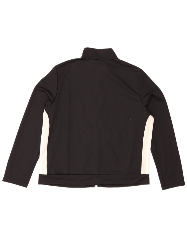 Женский спортивный костюм Adidas Top Jacket UK 24/26 2XL Черный полиэстер с цветными блоками