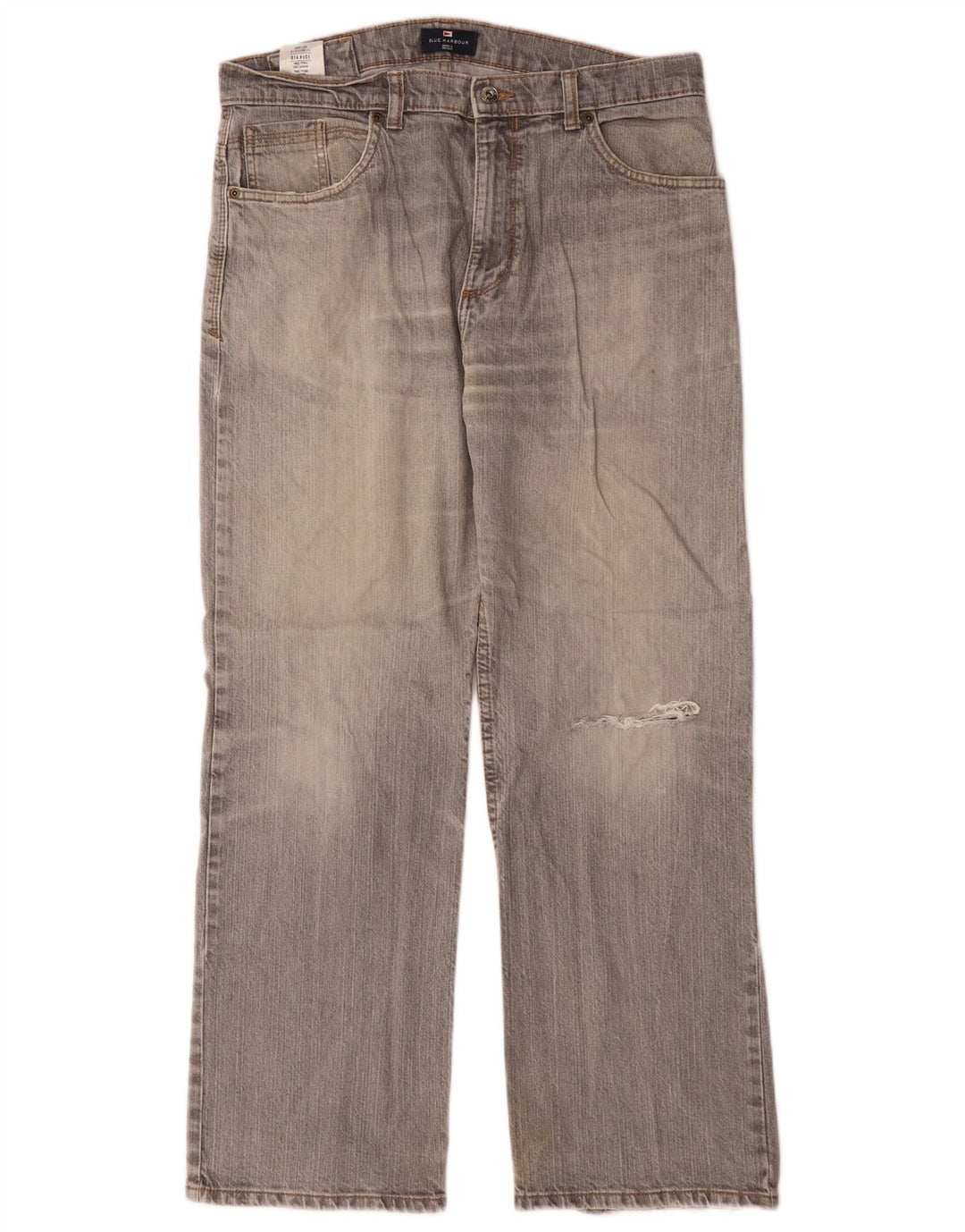 Мужские прямые джинсы Marks & Spencer Blue Harbour W34 L29, серый хлопок