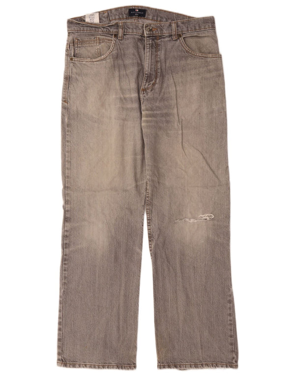 Мужские прямые джинсы Marks & Spencer Blue Harbour W34 L29, серый хлопок
