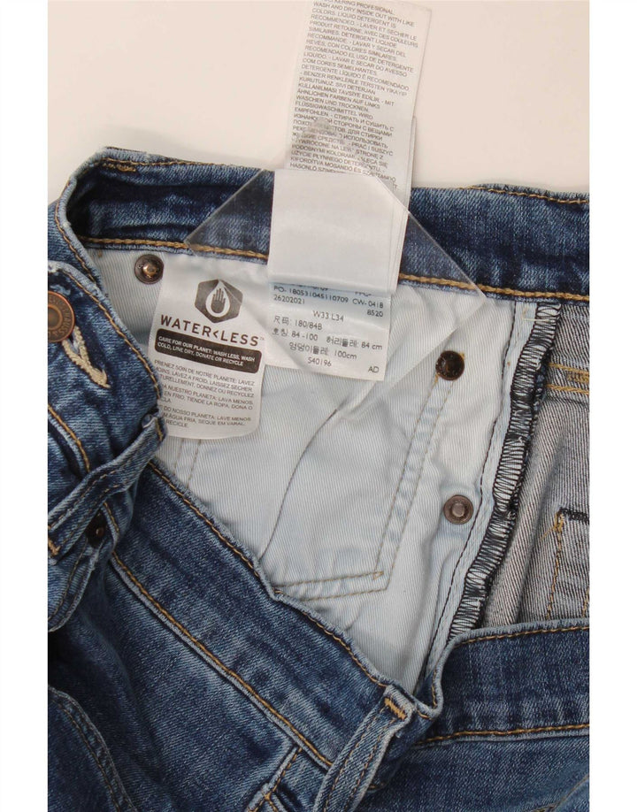 Женские узкие джинсы Levi's 511 W33 L34 синие, хлопок