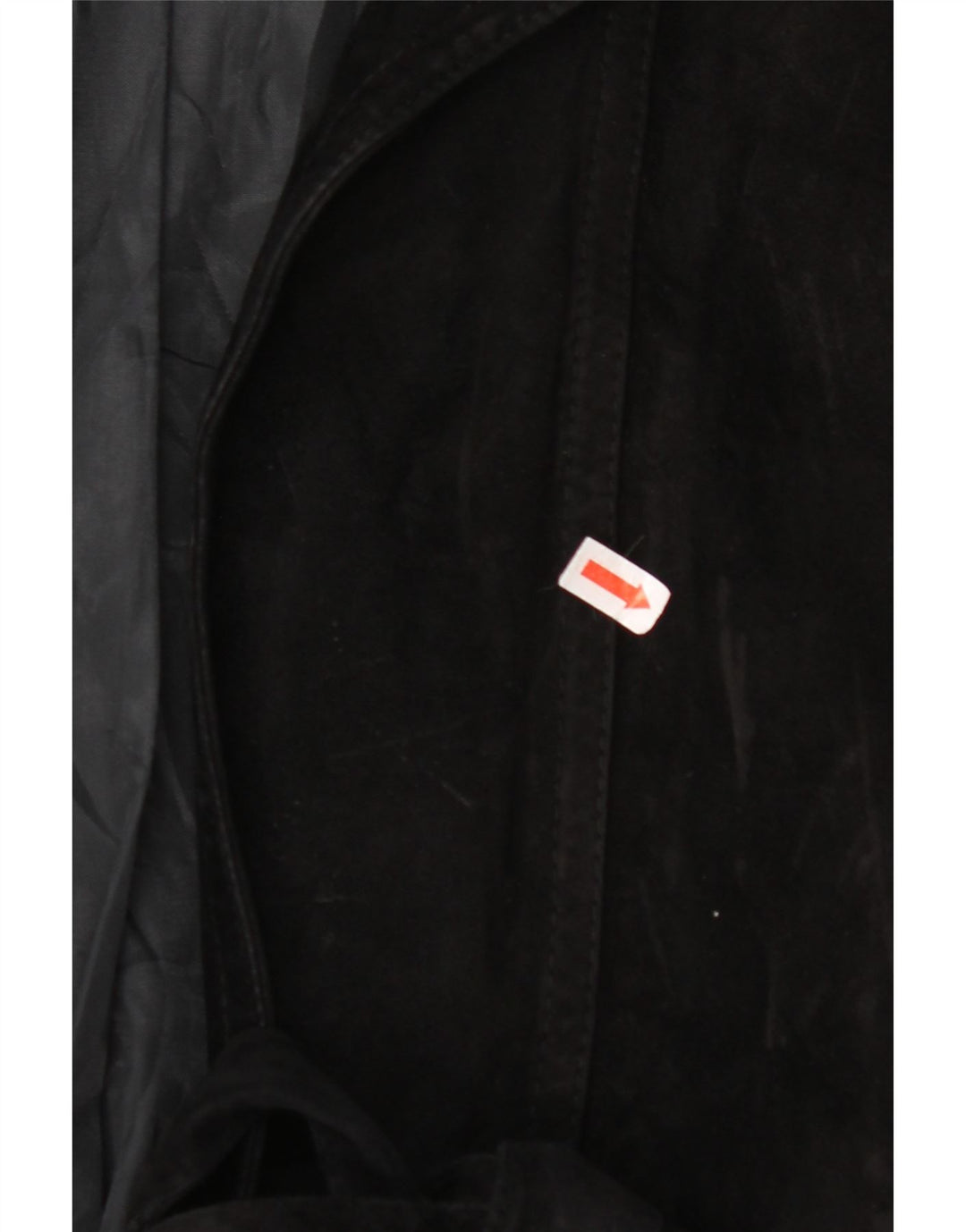 Женская замшевая куртка VINTAGE UK 14, большая черная