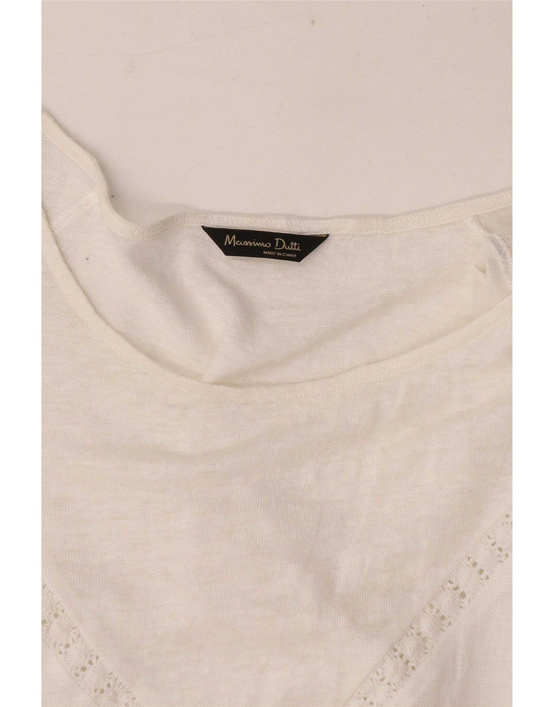 Женская блузка Massimo Dutti Top UK 12 Средний Белый