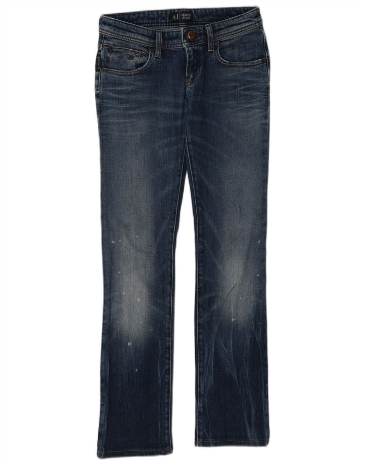Женские узкие джинсы Armani Bootcut W26 L29, синие, хлопок