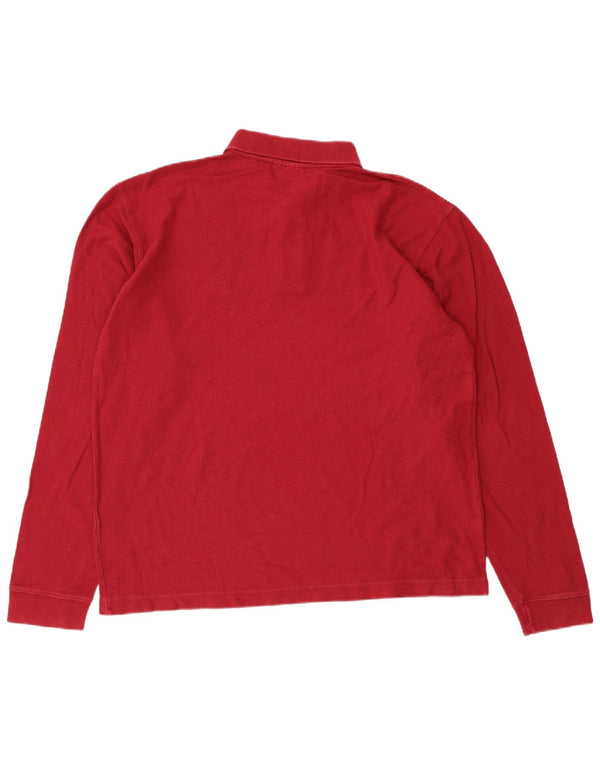 Мужская рубашка поло с длинным рукавом Fila, большая красная